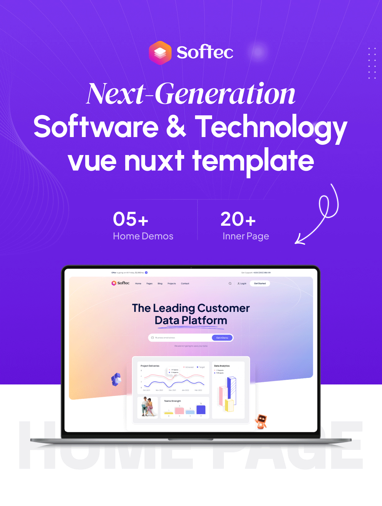 Softec - Software & Technology Vue Nuxt 3 Template