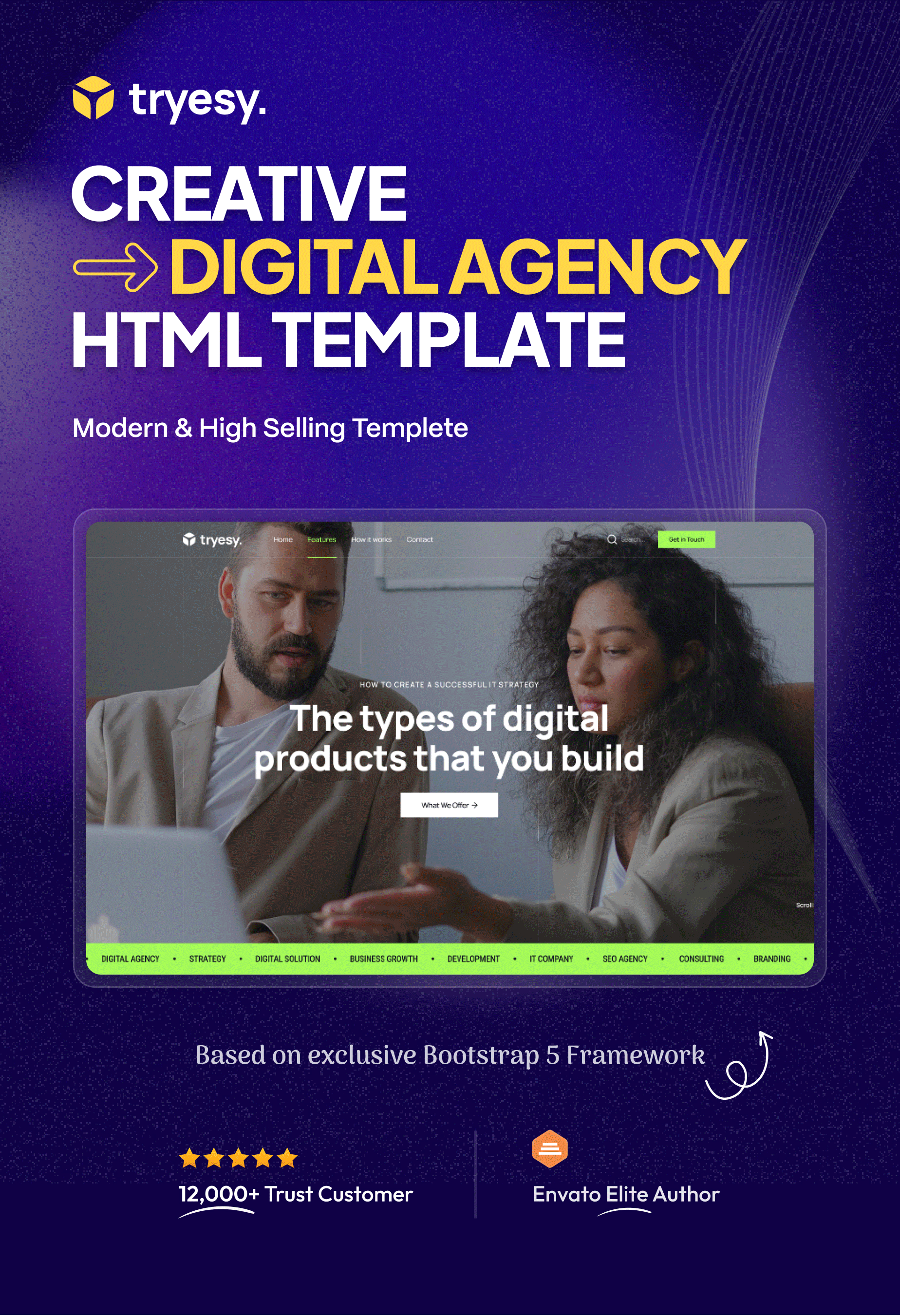 Tryesy - Creative Digital Agency HTML Template