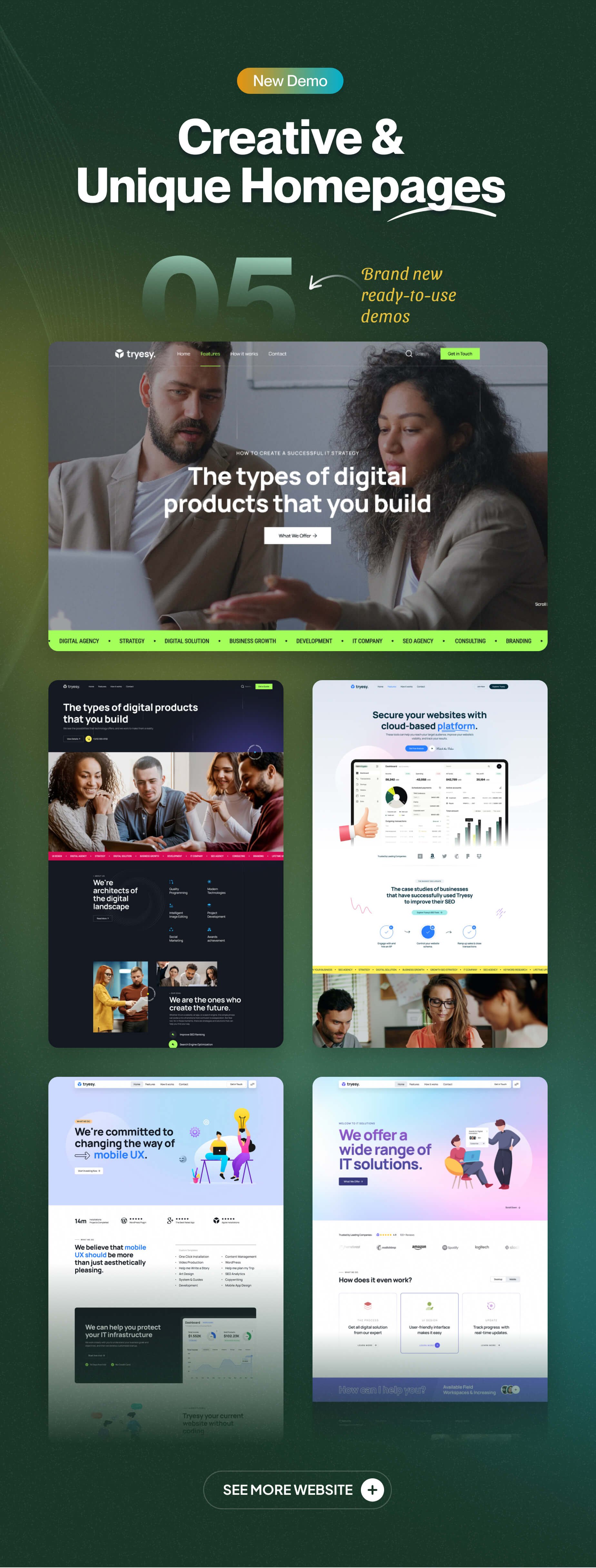 Tryesy - Creative Digital Agency HTML Template