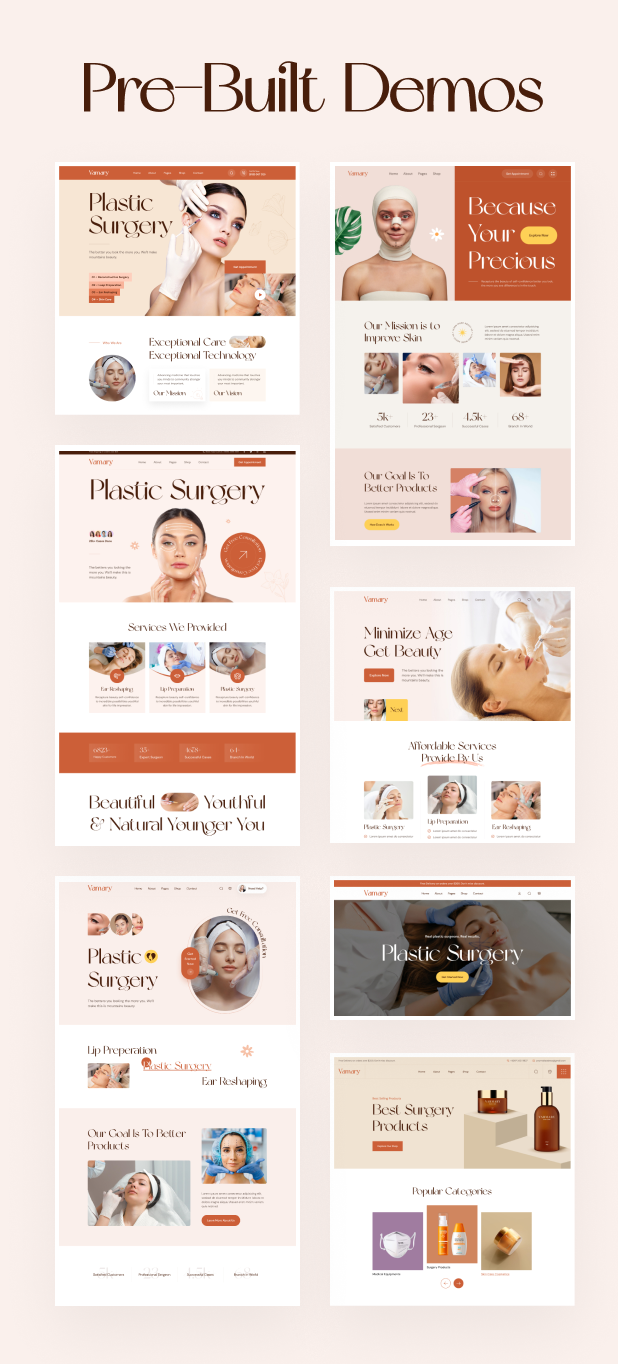 Vamary - Plastic Surgery HTML5 Template